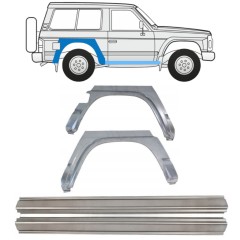 Küszöb és hátsó sárvédő javító panel hoz Nissan Patrol Y60 GY60 1990-1997 / Bal+Jobb / Készlet 11542
