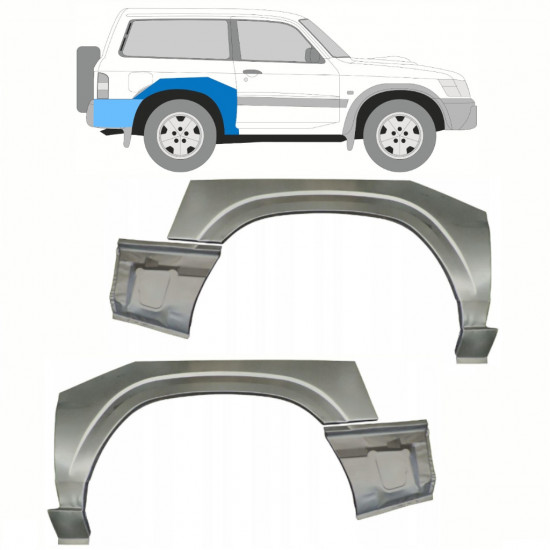 Hátsó sárvédő javító panel hoz Nissan Patrol 1997-2009 / Készlet 10800