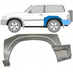 Hátsó sárvédő javító panel hoz Nissan Patrol Y61 GY61 1997-2009 / Bal / Készlet 10799