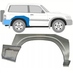 Hátsó sárvédő javító panel hoz Nissan Patrol Y61 GY61 1997-2009 / Jobb / Készlet 10798