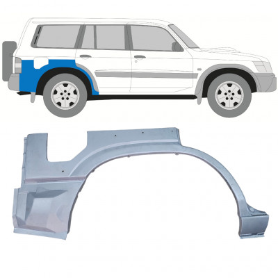 Hátsó sárvédő javító panel hoz Nissan Patrol 1997-2009 / Jobb 12757