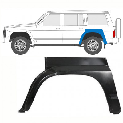 Hátsó sárvédő javító panel hoz Nissan Patrol 1990-1997 / Bal 8400