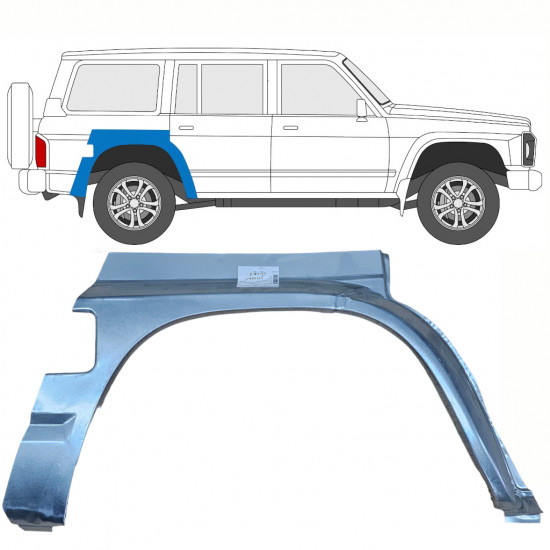 Hátsó sárvédő javító panel hoz Nissan Patrol 1990-1997 / Jobb 8399