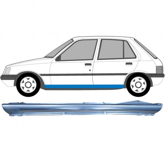 Küszöb javító panel hoz Peugeot 205 1983-1998 / Bal 6948