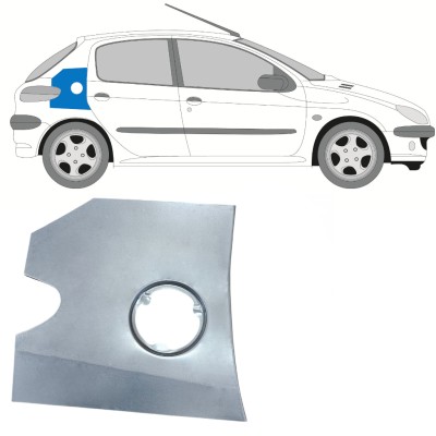 Üzemanyag nyílás javító panel hoz Peugeot 206 206+ 1998-2012 15017