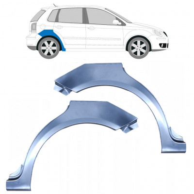 Hátsó sárvédő javító panel hoz VW Polo 2001-2009 / Bal+Jobb / Készlet 9222