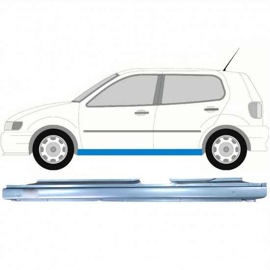 Küszöb javító panel hoz VW Polo 1994-1999 / Bal 7126