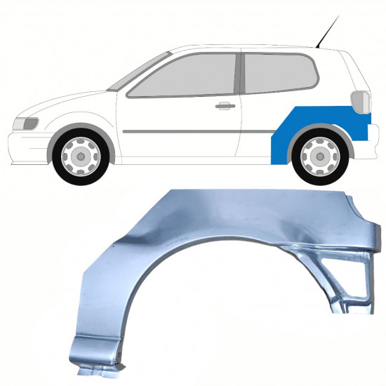 Hátsó sárvédő javító panel hoz VW Polo 1994-1999 / Bal 10192