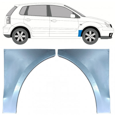 Első sárvédő javító panel hoz VW Polo 2001-2009 / Bal+Jobb / Készlet 9733