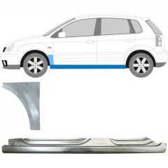 Teljes küszöb és első sárvédő javító panel hoz Volkswagen Polo 2001-2009 / Bal / Készlet 8730