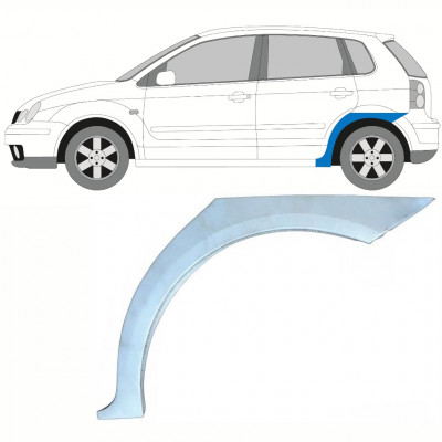 Hátsó sárvédő javító panel hoz VW Polo 2001-2009 / Bal 10131