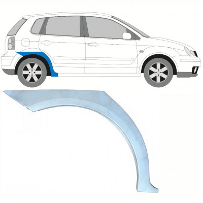 Hátsó sárvédő javító panel hoz VW Polo 2001-2009 / Jobb 10130