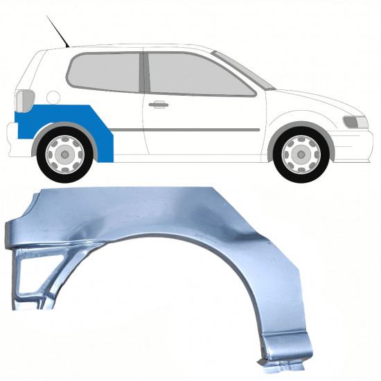 Hátsó sárvédő javító panel hoz VW Polo 1994-1999 / Jobb 10191