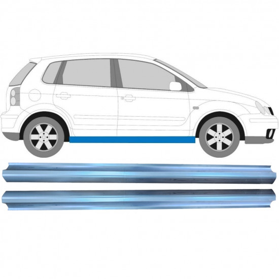 Küszöb javító panel hoz VW Polo 2001-2009 / Bal = Jobb (szimmetrikus) / Készlet 10491