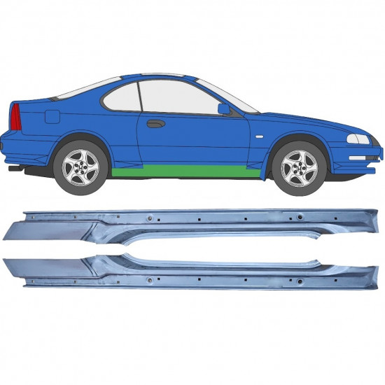 Teljes küszöb hoz Honda Prelude 1992-1996 / Bal+Jobb / Készlet 9282