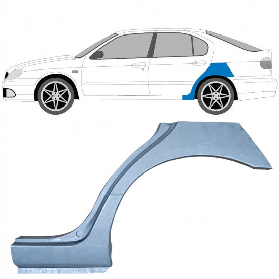 Hátsó sárvédő javító panel hoz Nissan Primera 1996-2001 / Bal 6843