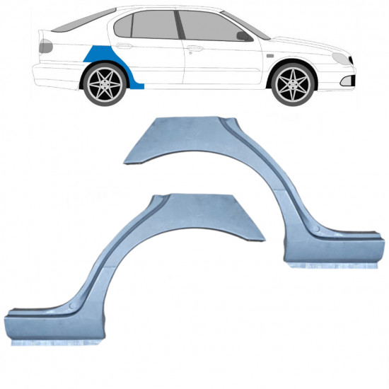 Hátsó sárvédő javító panel hoz Nissan Primera 1996-2001 / Bal+Jobb / Készlet 10632