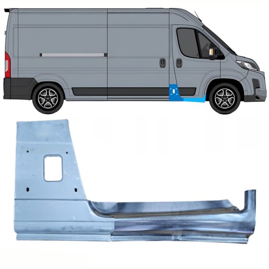 Oszlop javító panel + Küszöb javító panel hoz Toyota Proace Max 2024- / Jobb 16732