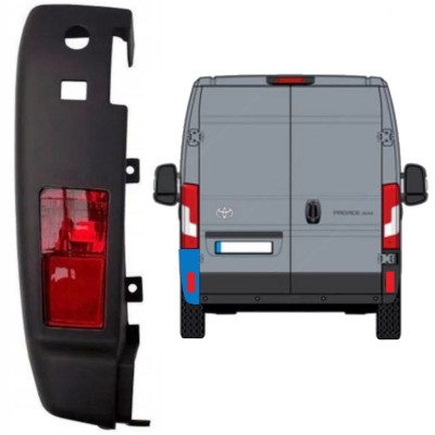Hátsó lökhárító sarok lámpával hoz Toyota Proace Max 2024- / Bal 15936