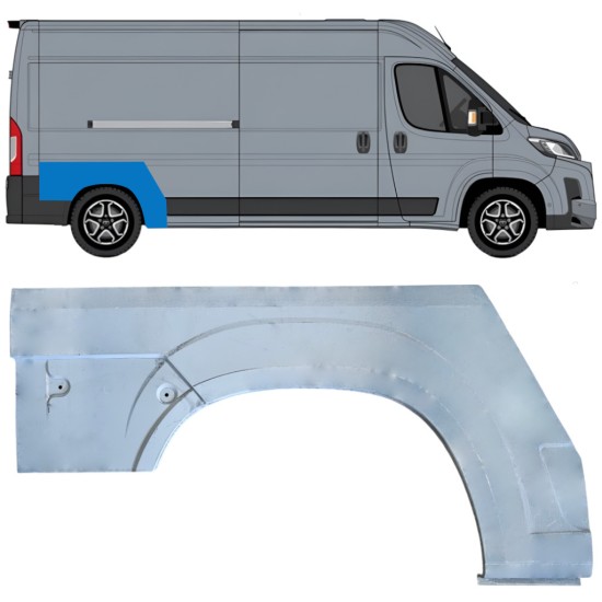 Hátsó sárvédő javító panel hoz Toyota Proace Max 2024- / Jobb 16953