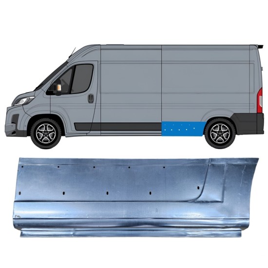 Hátsó sárvédő javító panel hoz Toyota Proace Max 2024- / Bal 16749