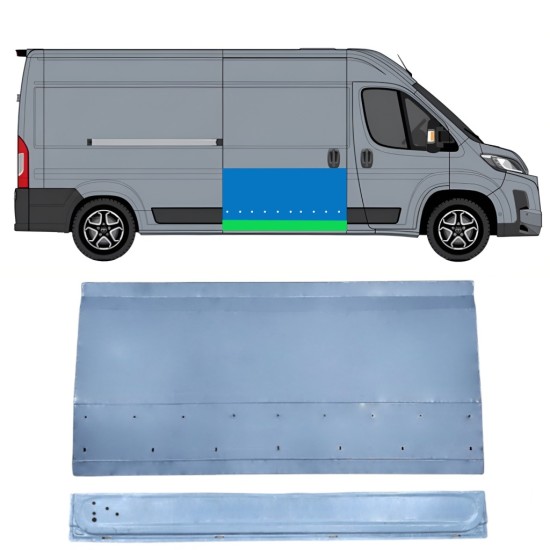 Külső alsó tolóajtó javító panel hoz Toyota Proace Max 2024- / Jobb 16677