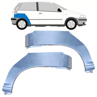 Hátsó sárvédő javító panel hoz Fiat Punto 1 1993-1999 / Bal+Jobb / Készlet 9684