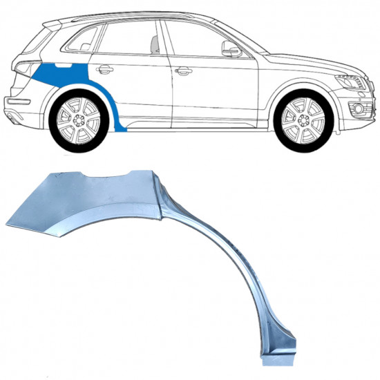 Hátsó sárvédő javító panel hoz Audi Q5 2008-2012 / Jobb 11400