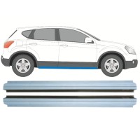 Belső küszöb javító panel hoz Nissan Qashqai 2007-2013 / Bal+Jobb / Készlet 14980
