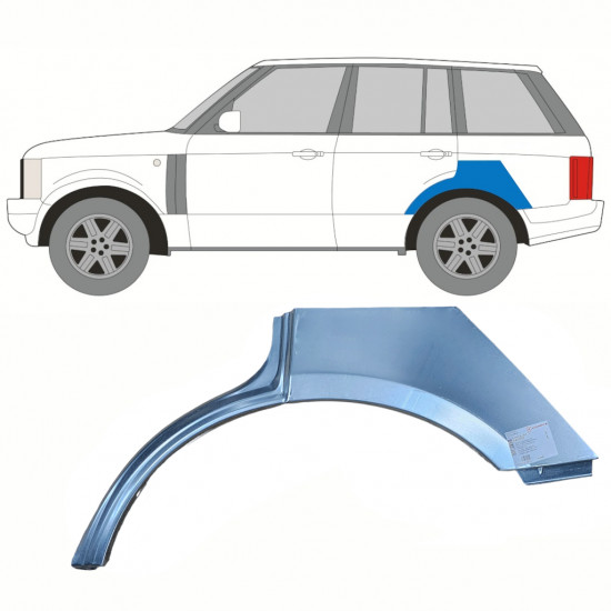 Hátsó sárvédő javító panel hoz Land Rover Range Rover 2002-2012 / Bal 8491