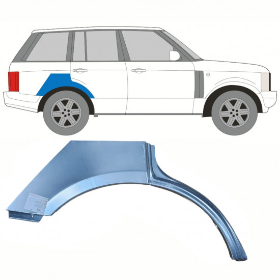 Hátsó sárvédő javító panel hoz Land Rover Range Rover 2002-2012 / Jobb 8490