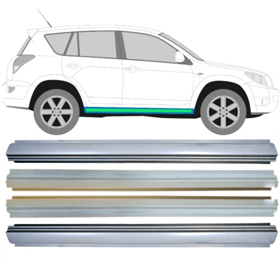Belső és külső küszöb javító panel hoz Toyota Rav4 2006-2013 / Bal+Jobb / Készlet 14910