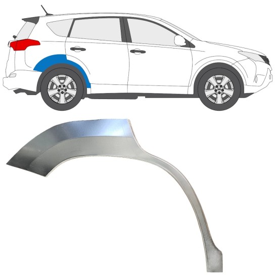 Hátsó sárvédő javító panel hoz Toyota Rav4 2013-2018 / Jobb 16488