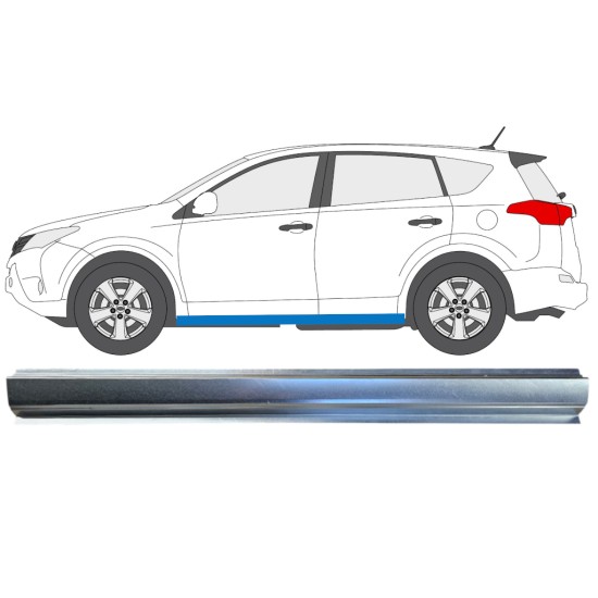 Küszöb javító panel hoz Toyota Rav4 2013-2018 / Bal 16492