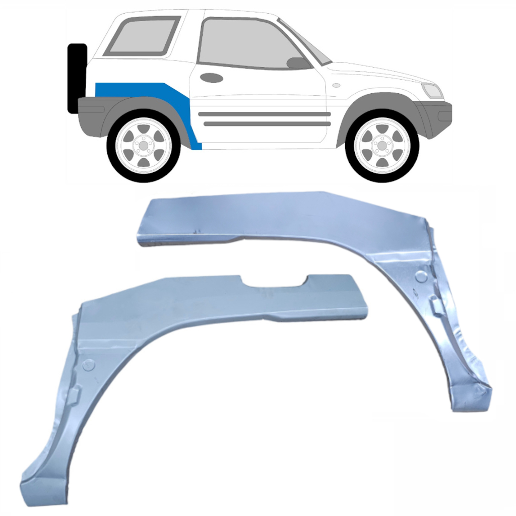 Hátsó Sárvédő Javító Panel Hoz Toyota Rav4 1994-2000 / Bal+Jobb / Készlet 9252
