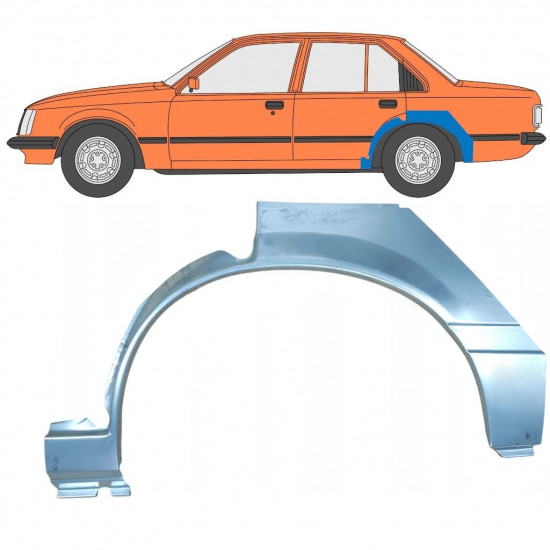 Hátsó sárvédő javító panel hoz Opel Rekord E 1977-1982 / Bal 8077