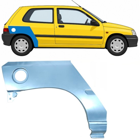 Hátsó sárvédő javító panel hoz Renault Clio I 1990-1998 / Jobb 7680
