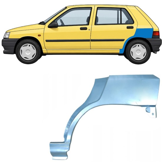 Hátsó sárvédő javító panel hoz Renault Clio I 1990-1998 / Bal 7683