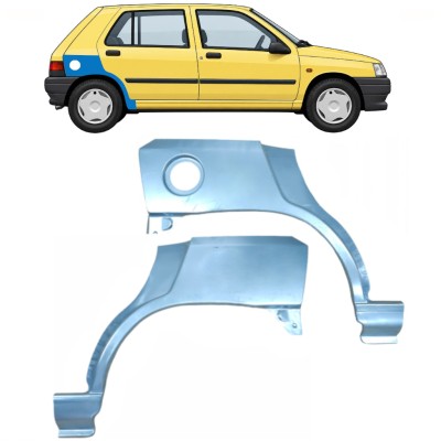 Hátsó sárvédő javító panel hoz Renault Clio I 1990-1998 / Bal+Jobb / Készlet 9849