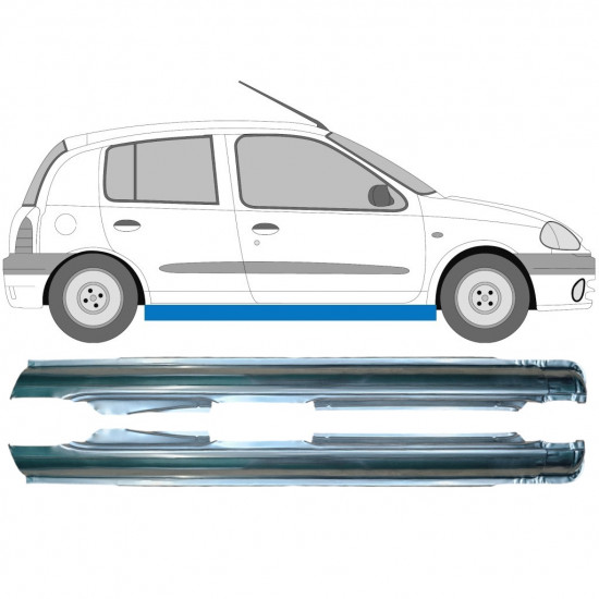 Küszöb javító panel hoz Renault Clio 1998-2012 / Bal+Jobb / Készlet 10052