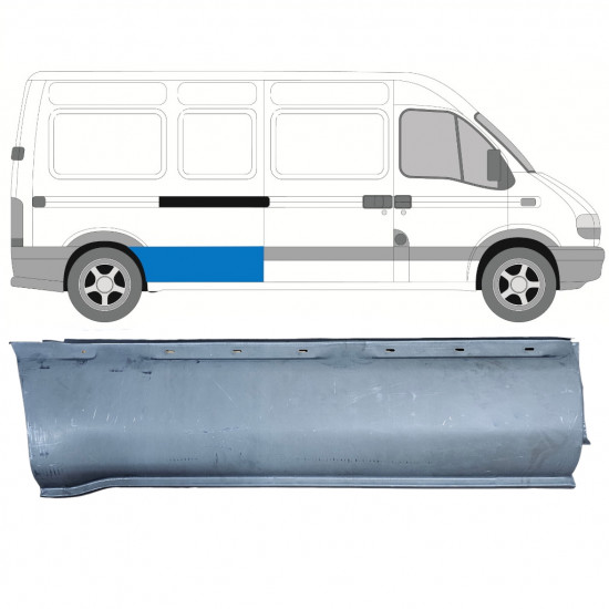Oldalsó javító panel hoz Opel Movano / R Master 1998-2010 / LWB / Jobb 7371