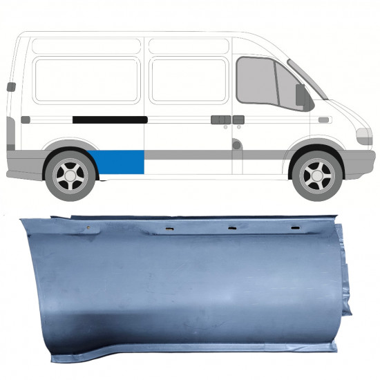 Oldalsó javító panel hoz Opel Movano / R Master 1998-2010 / Jobb 7373