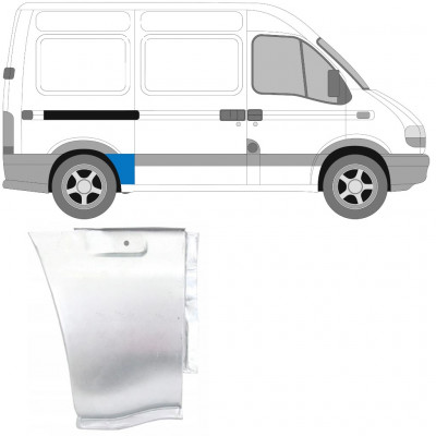 Oldalsó javító panel hoz Opel Movano / R Master 1998-2010 / SWB / Jobb 7372