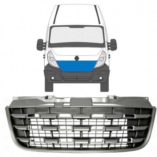 Hűtőrács hoz Renault Master 2010-2014 7494