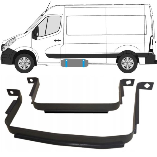 Tartószalag üzemanyagtartály hoz Renault Master 2010- 15027 Tartószalag üzemanyagtartály hoz Renault Master 2010- 15027