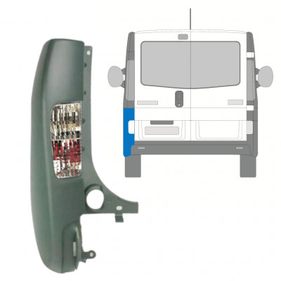 Hátsó lökhárító sarok lámpával hoz Renault Trafic 2001-2014 / Bal /  10066