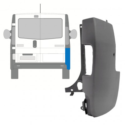 Hátsó lökhárító sarok hoz Renault Trafic 2001-2014 / Jobb 8208