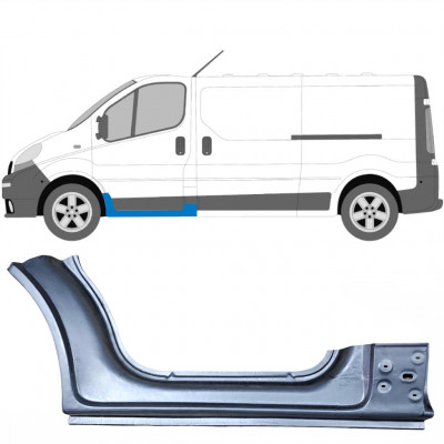 Küszöb javító panel hoz Opel Vivaro / R Trafic 2001- / Bal 6924