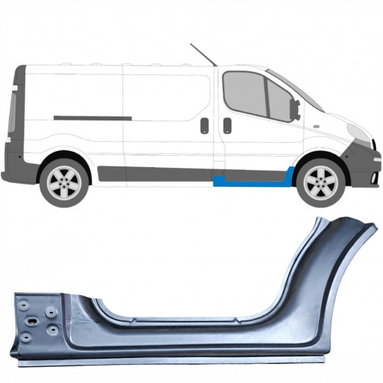 Küszöb javító panel hoz Opel Vivaro / R Trafic 2001- / Jobb 6921