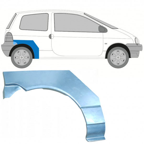 Hátsó sárvédő javító panel hoz Renault Twingo 1993-1998 / Jobb 8264